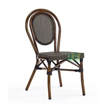 Set di mobili da pranzo in tessuto per esterni da bistrot